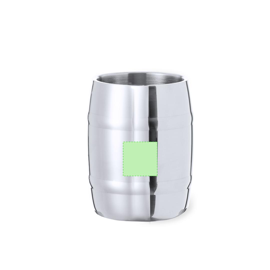 Taza jumbo de ácero inoxidable para café con leche 450 ml