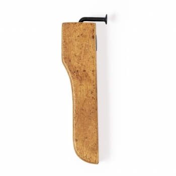 Abridor de botellas de madera diseño industrial forma de clavo magnético