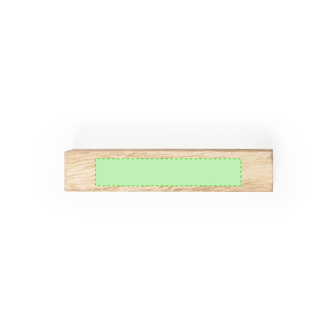 Soporte pedestal de madera con ranura para cartas menús y documentos