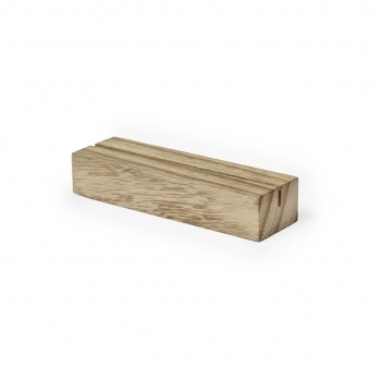 Soporte pedestal de madera con ranura para cartas menús y documentos