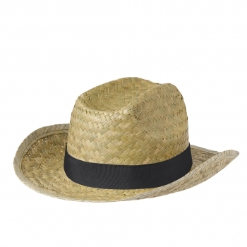 Sombrero de paja trenzada verde natural de mayor gramaje con cinta interior confortable