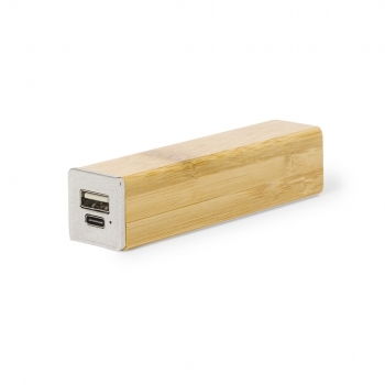 Powerbank de bambú/ caña de trigo/ abs de 2200 mAh