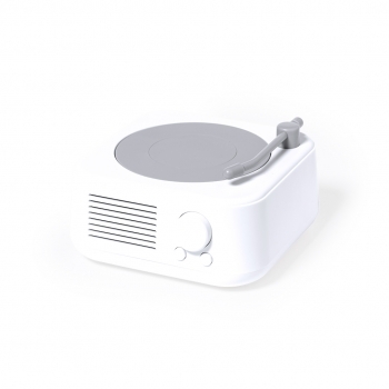 Altavoz Bluetooth 5W en forma de tocadiscos con batería 800 mAh, indicador luminoso y radio FM