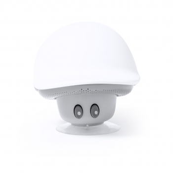 Altavoz Bluetooth 5.0 diseño seta con gorra, función soporte para móvil y ventosa de fijación