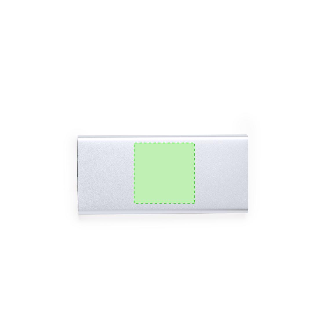 Powerbank de aluminio de alta capacidad con 10000 mAh y múltiples salidas