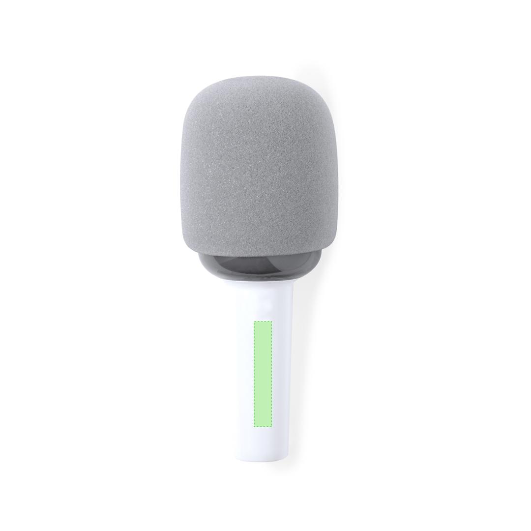 Micrófono altavoz portátil Bluetooth 5W con LED multicolor, espuma protectora y batería 1200 mAh