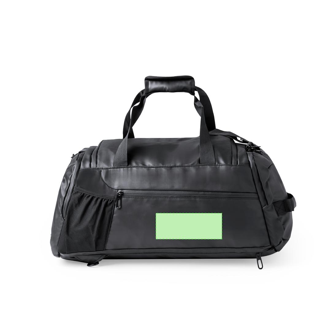 Bolso mochila de polipiel con portazapatos, 3 modos de transporte y bolsillo exterior de rejilla