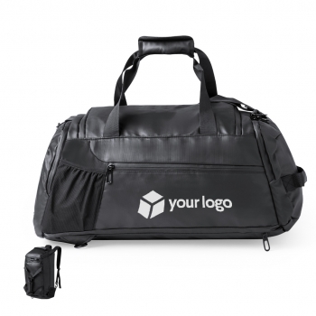 Bolso mochila de polipiel con portazapatos, 3 modos de transporte y bolsillo exterior de rejilla