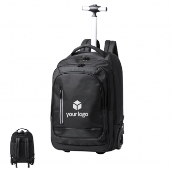 Mochila trolley de 2 ruedas de poliéster 300D con portátil 15