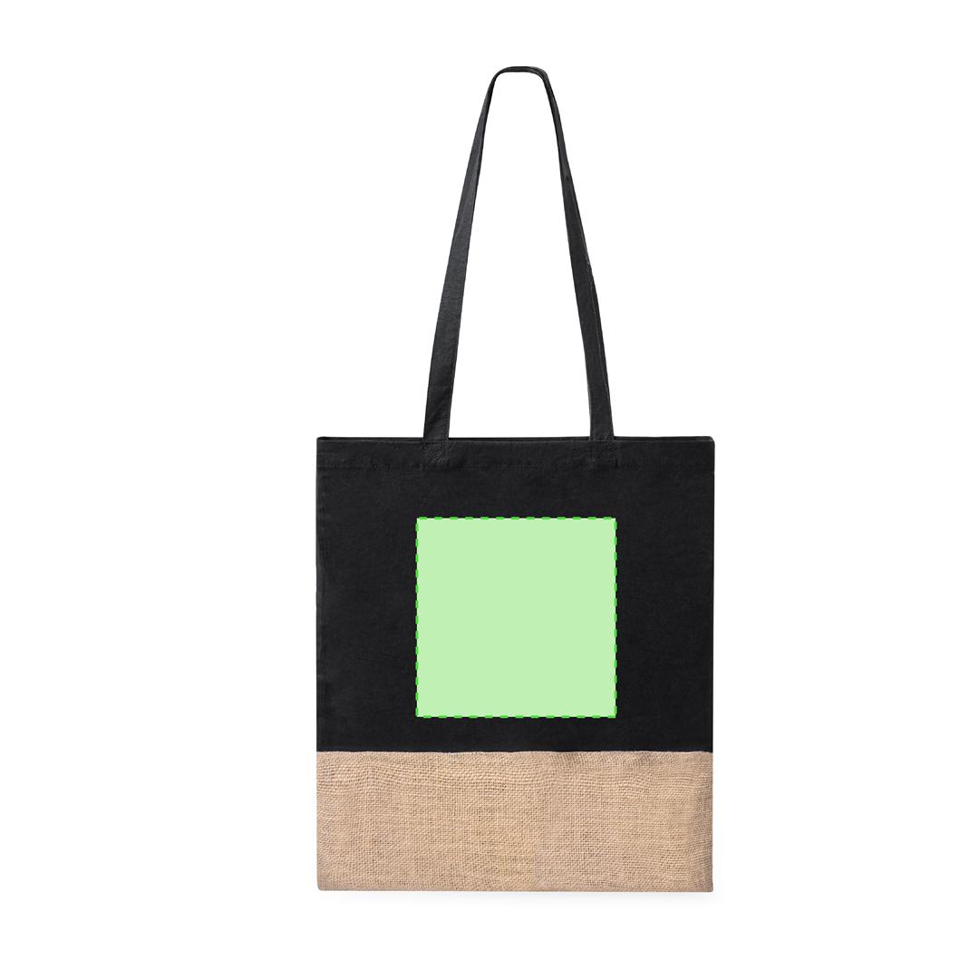 Bolsa de algodón natural 120 g/m² tote clásica 38×42 cm