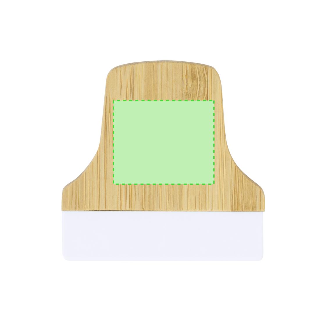 Pinza magnética de bambú natural para notas