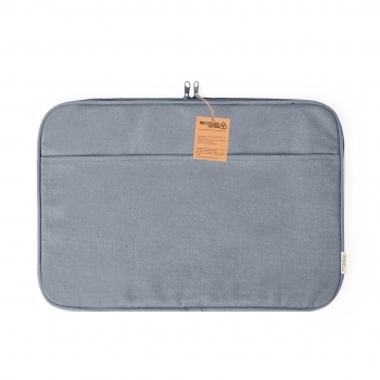 Funda acolchada para portátil de algodón reciclado 330 g/m² reforzado