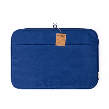 Funda acolchada para portátil de algodón reciclado 330 g/m² reforzado