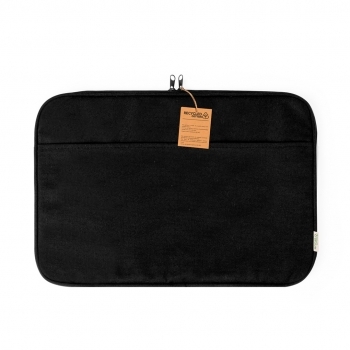 Funda acolchada para portátil de algodón reciclado 330 g/m² reforzado