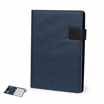 Carpeta portadocumentos de RPET 600D con diseño slim y bloc