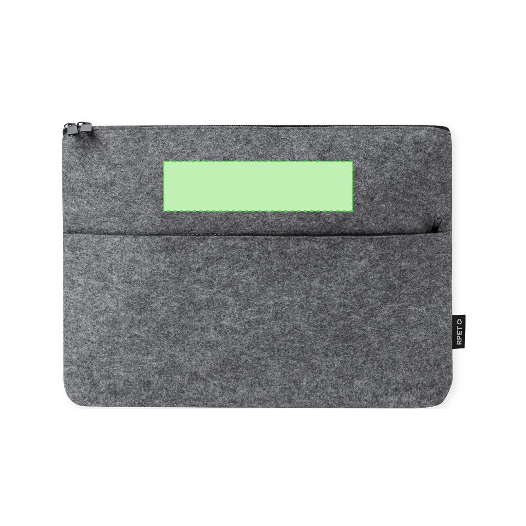 Funda para portátil de fieltro RPET reciclado de grosor medio