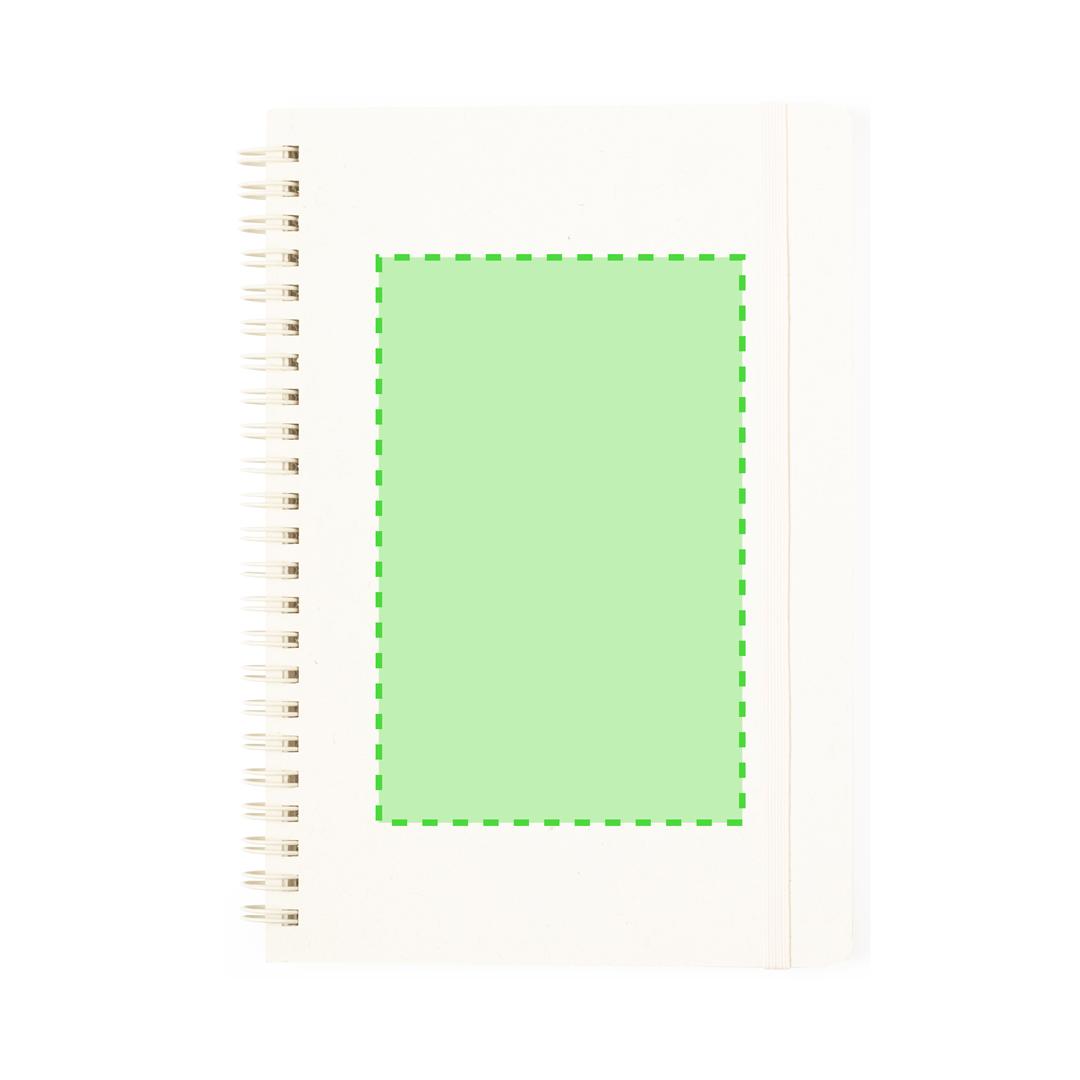 Libreta rígida de cartones de leche reciclados con 80 hojas