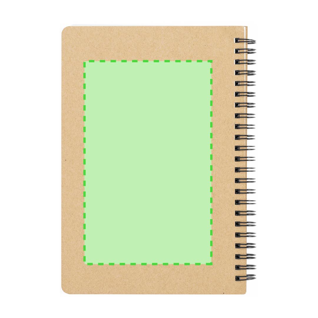 Libreta híbrida de cartón reciclado y papel mineral con 70 hojas
