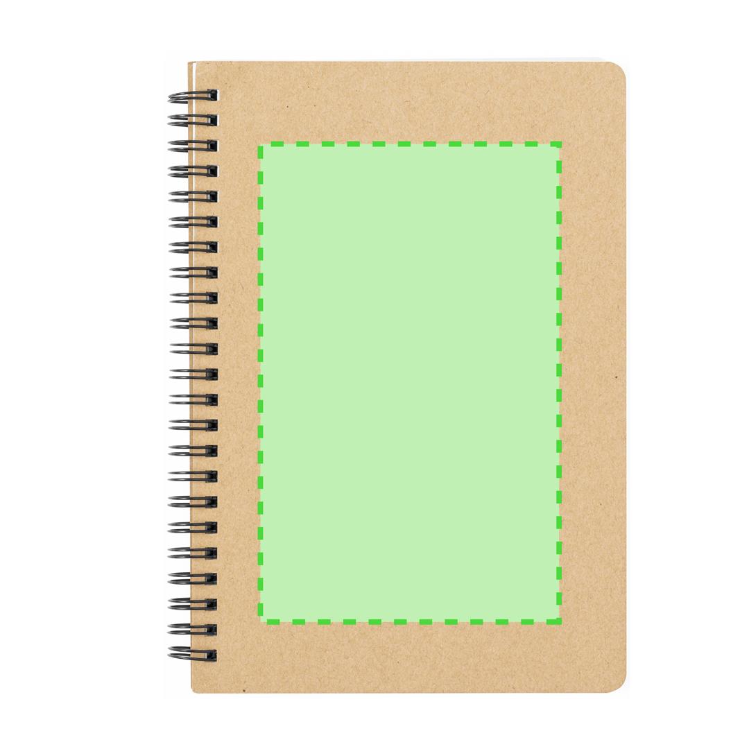 Libreta híbrida de cartón reciclado y papel mineral con 70 hojas