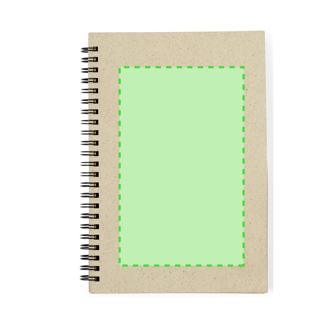 Libreta ecológica de papel de hierba rígida con 80 hojas