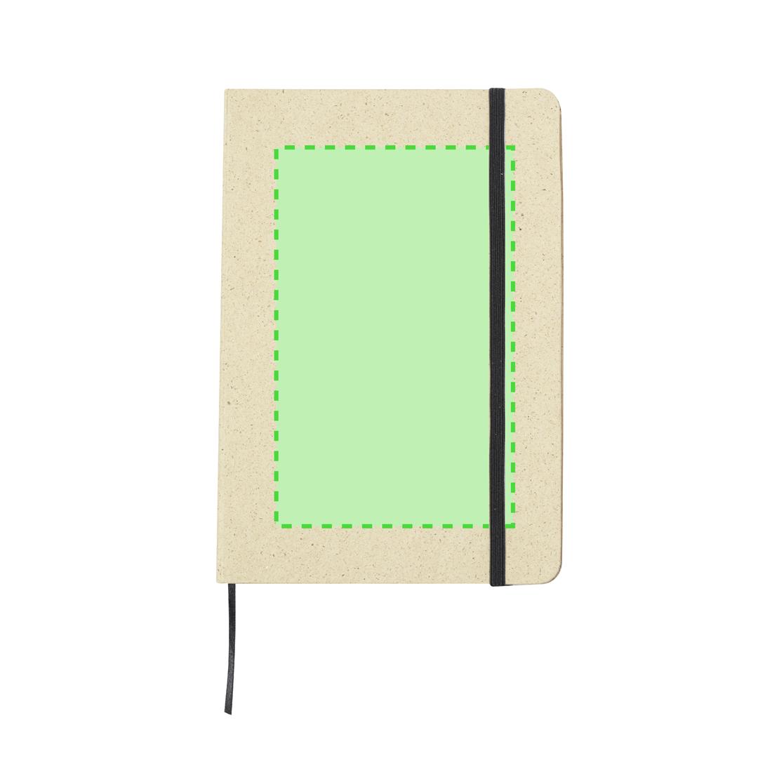 Bloc de notas de papel de hierba natural con 80 hojas
