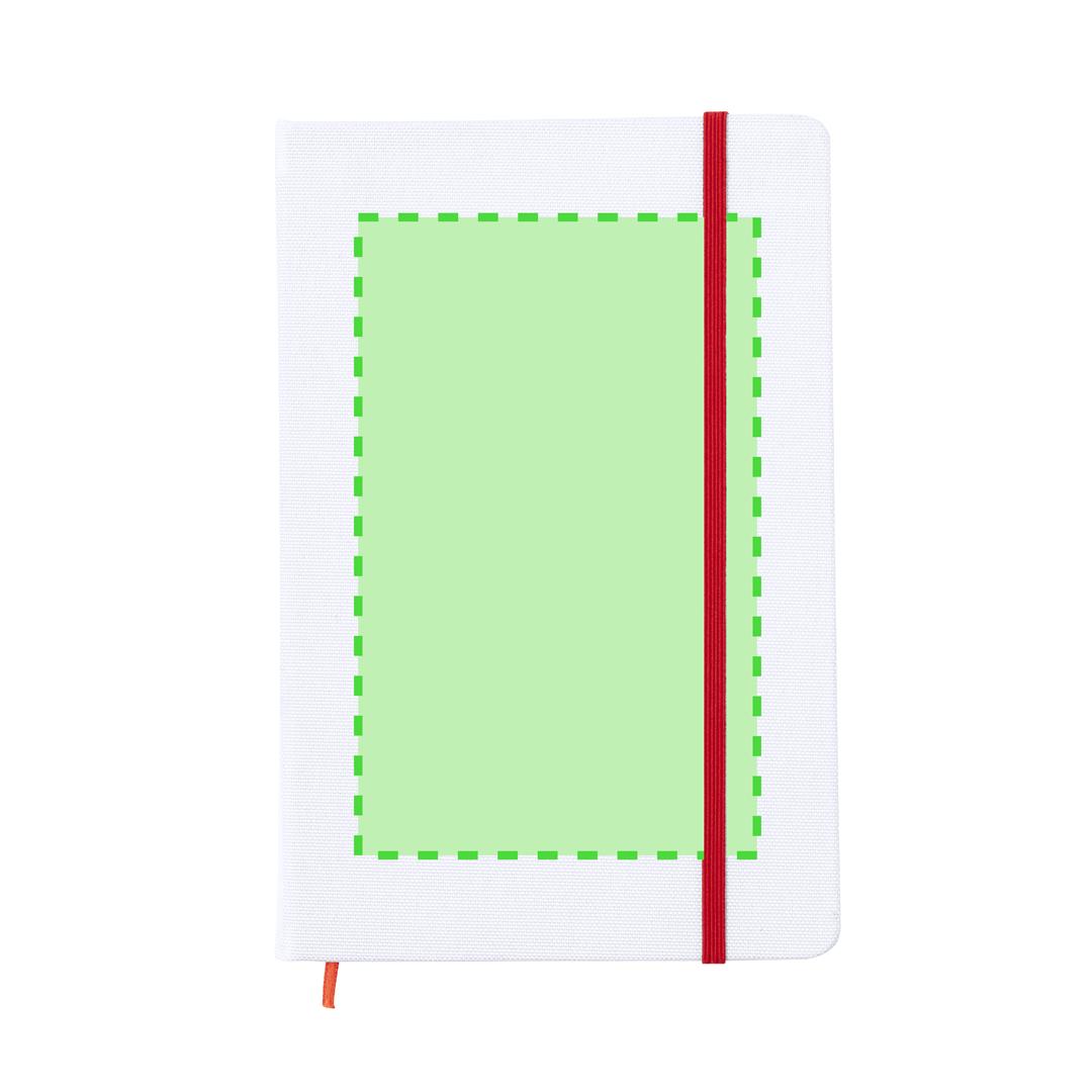 Bloc de notas de 600D RPET sublimable con 100 hojas