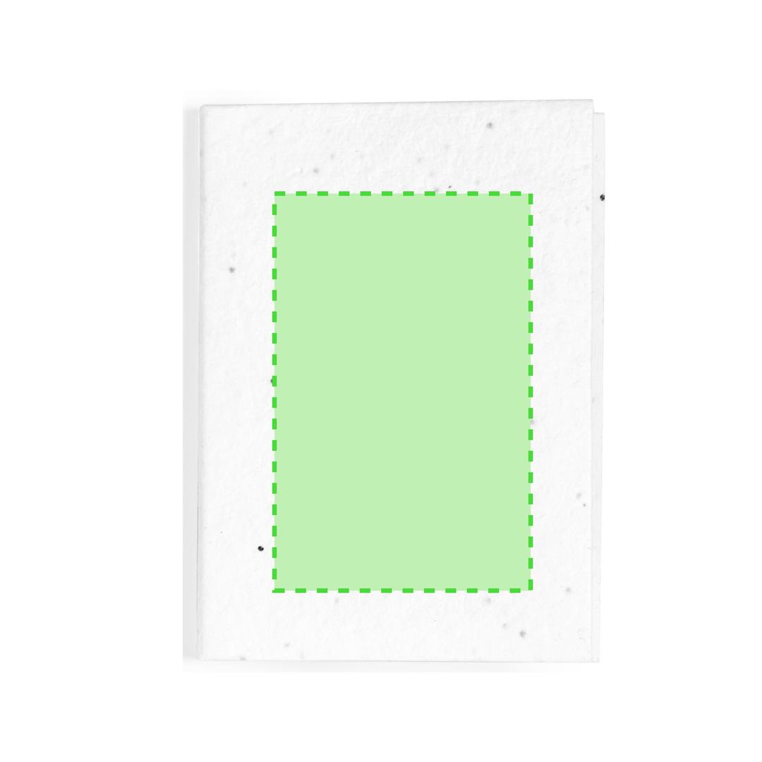 Set organizador plantable de papel semilla con 25 notas y banderas