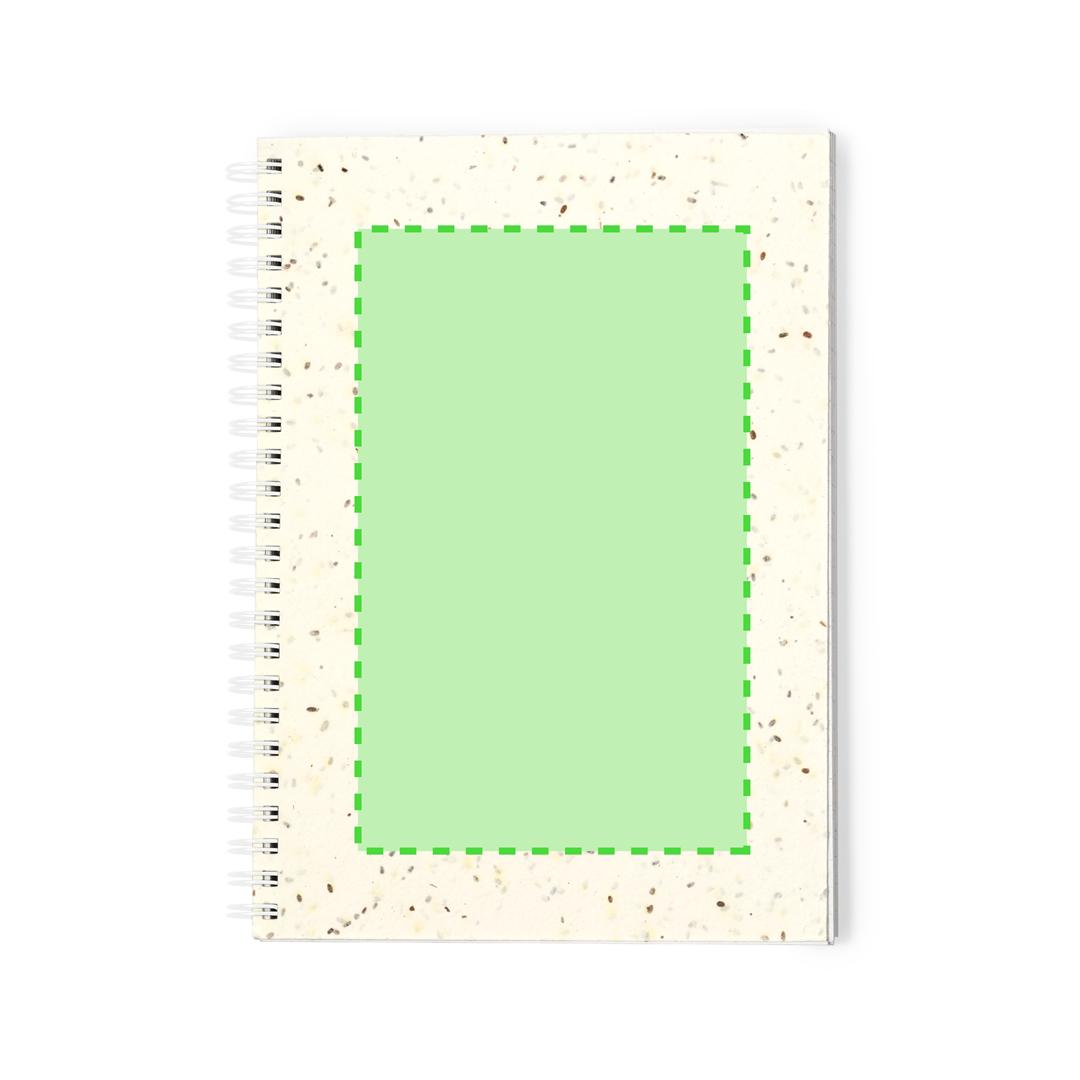 Libreta plantable de papel semilla con petunias y 80 hojas
