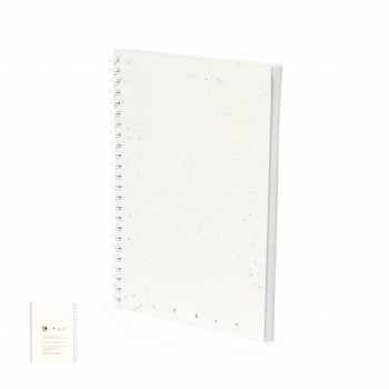 Libreta plantable de papel semilla con petunias y 80 hojas