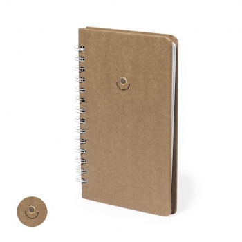 Libreta plantable de cartón rígido con semillas de flores silvestres y 80 hojas