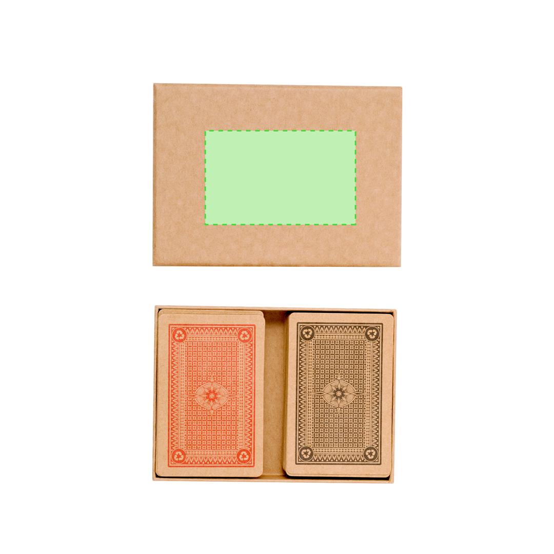 Set baraja española 50 cartas y francesa 54 cartas en cartón reciclado