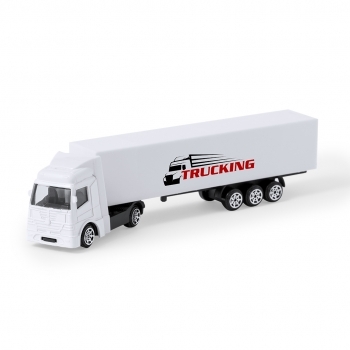 Maqueta de camión con cabina metálica y tráiler en ABS 19,5 cm