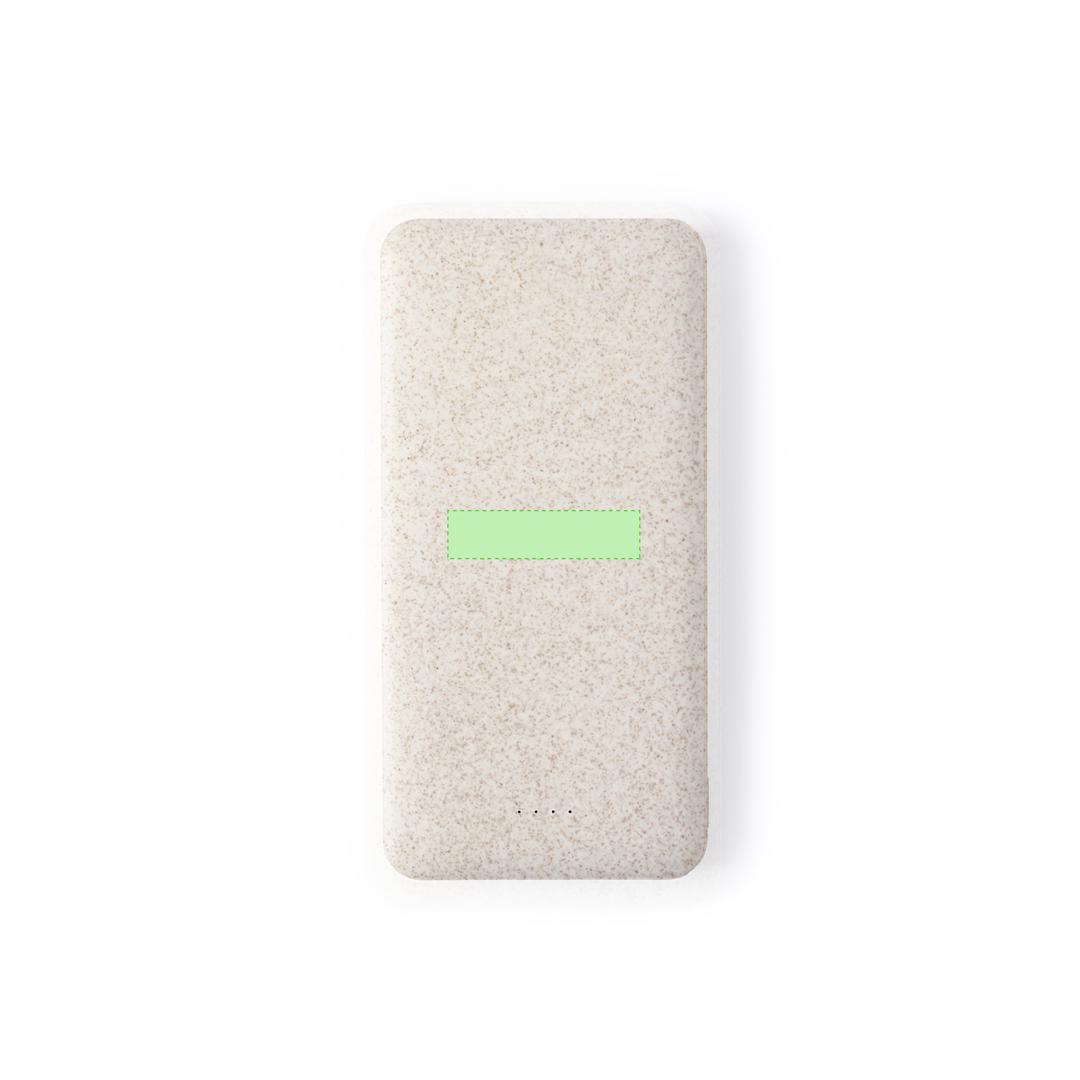Powerbank de ultra alta capacidad de caña de trigo/ abs con 20000 mAh para múltiples cargas