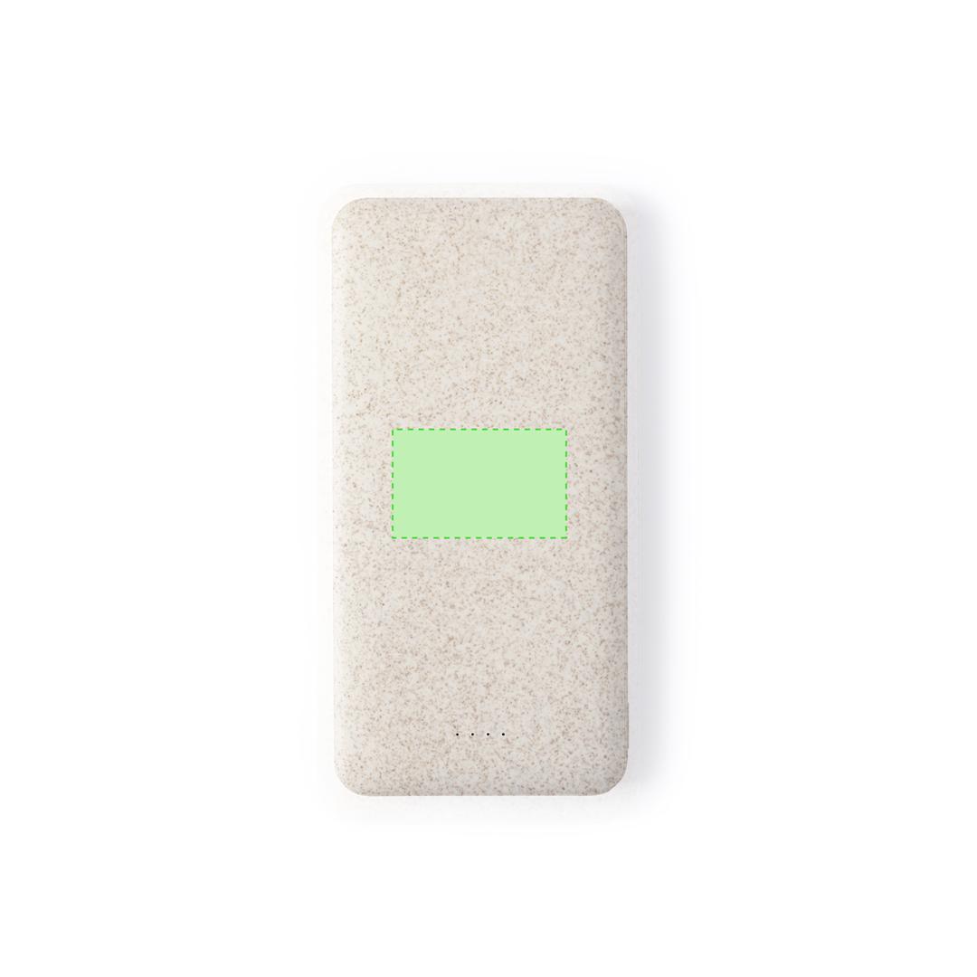 Powerbank de ultra alta capacidad de caña de trigo/ abs con 20000 mAh para múltiples cargas