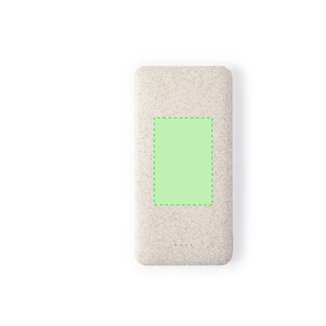 Powerbank de ultra alta capacidad de caña de trigo/ abs con 20000 mAh para múltiples cargas