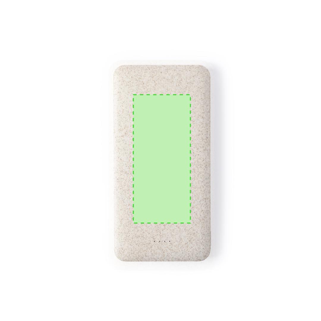 Powerbank de ultra alta capacidad de caña de trigo/ abs con 20000 mAh para múltiples cargas