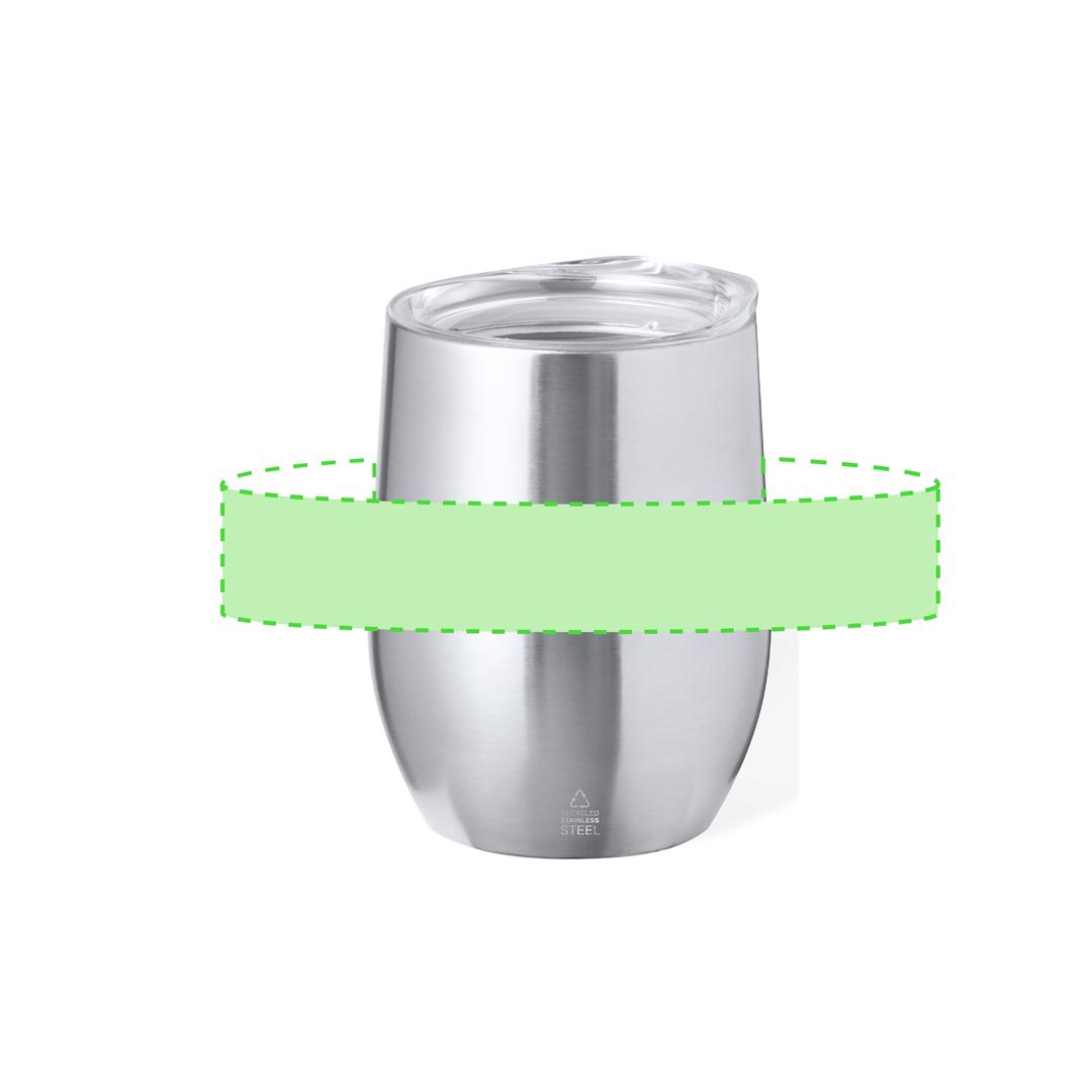 Vaso térmico compacto de acero inoxidable reciclado 340 ml