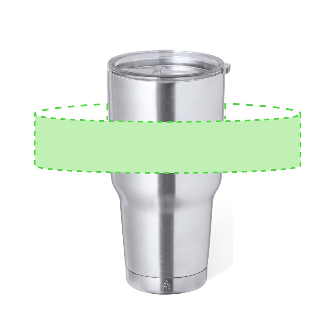Vaso térmico XL de acero inoxidable reciclado 800 ml