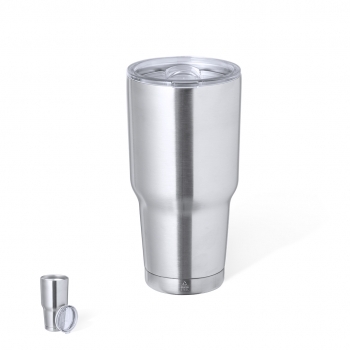Vaso térmico XL de acero inoxidable reciclado 800 ml