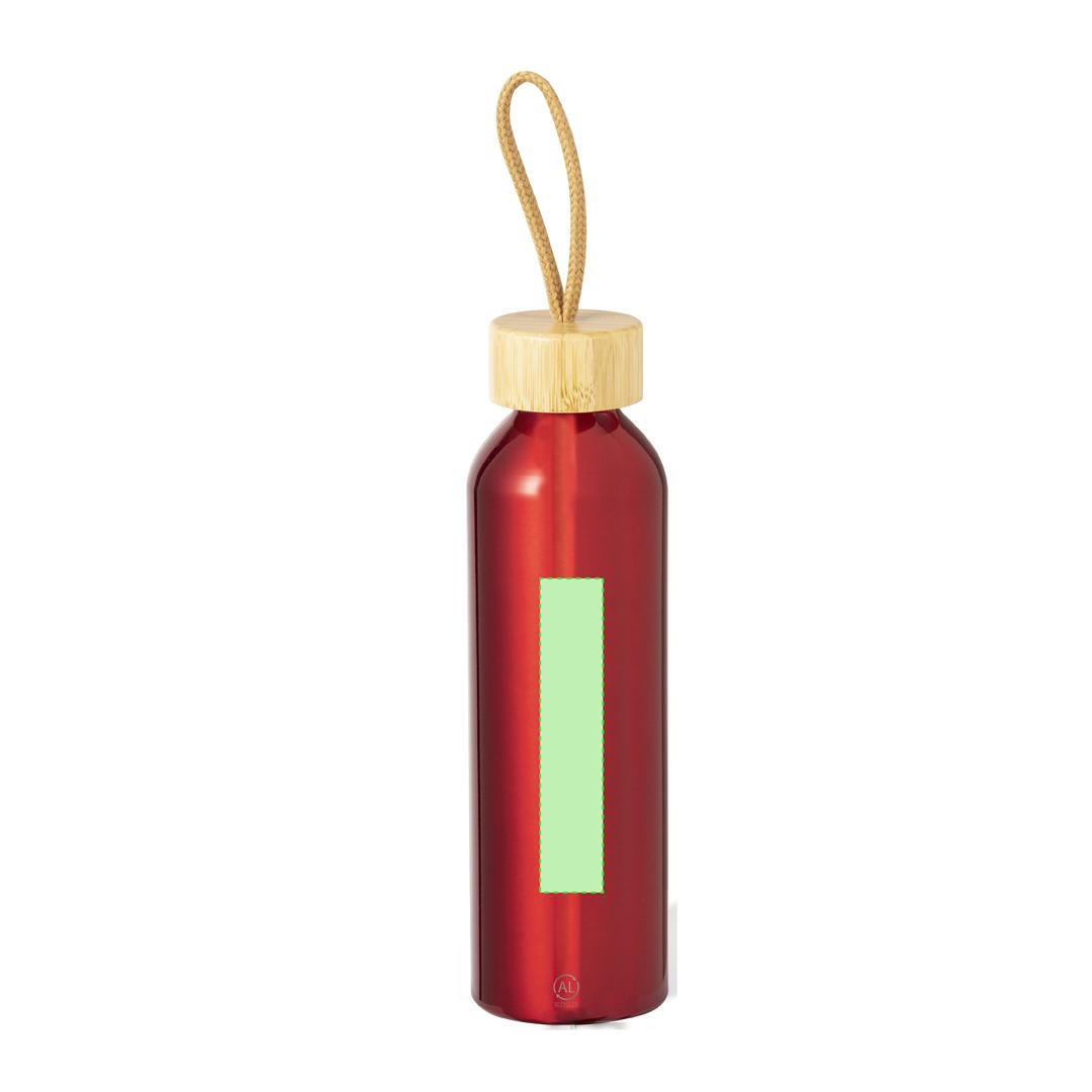 Bidón deportivo eco de aluminio reciclado y bambú 600 ml