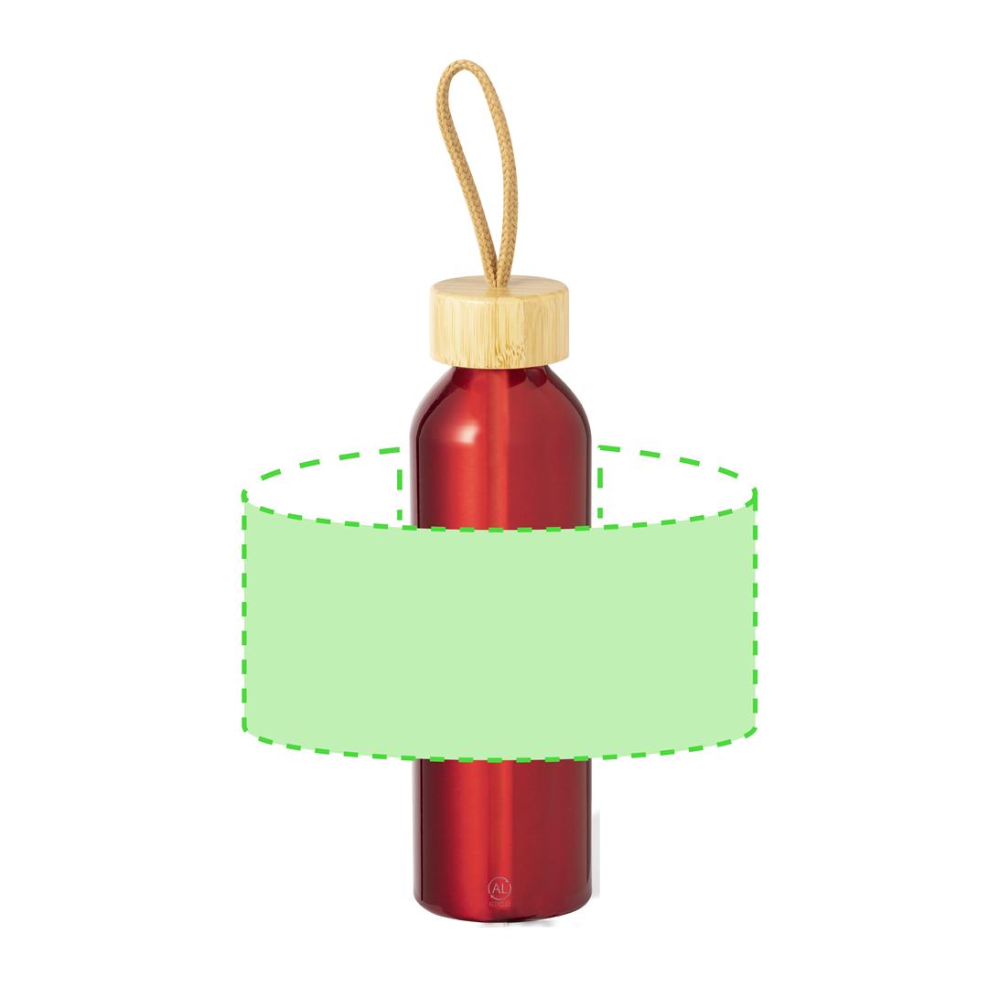 Bidón deportivo eco de aluminio reciclado y bambú 600 ml