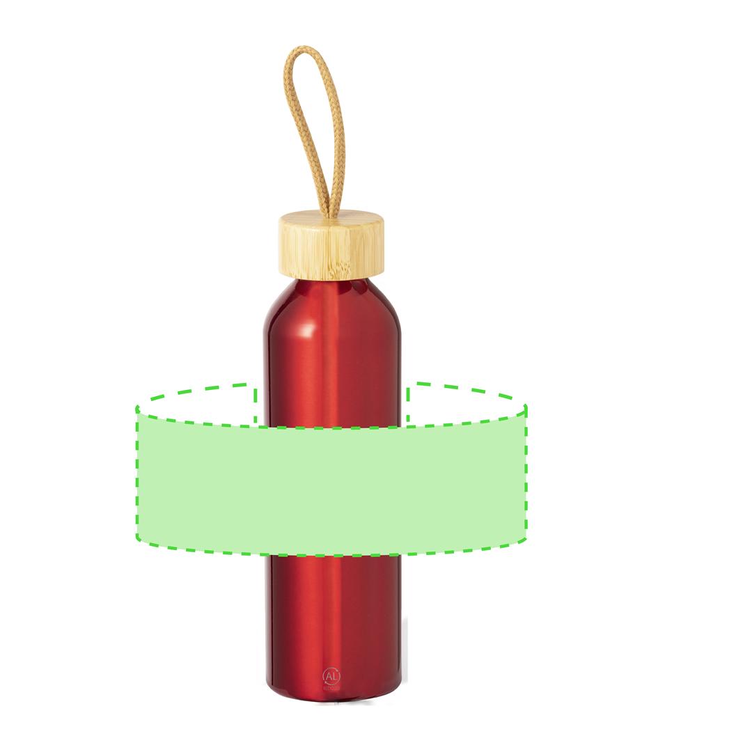 Bidón deportivo eco de aluminio reciclado y bambú 600 ml