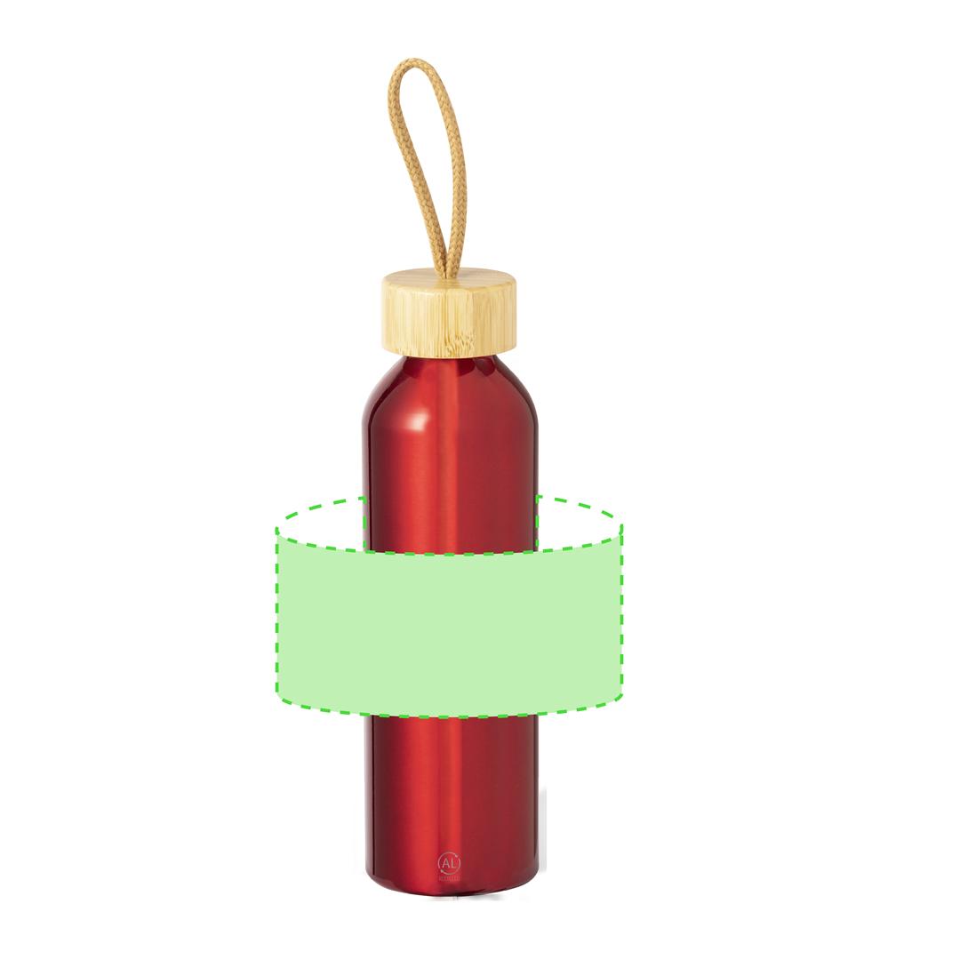 Bidón deportivo eco de aluminio reciclado y bambú 600 ml