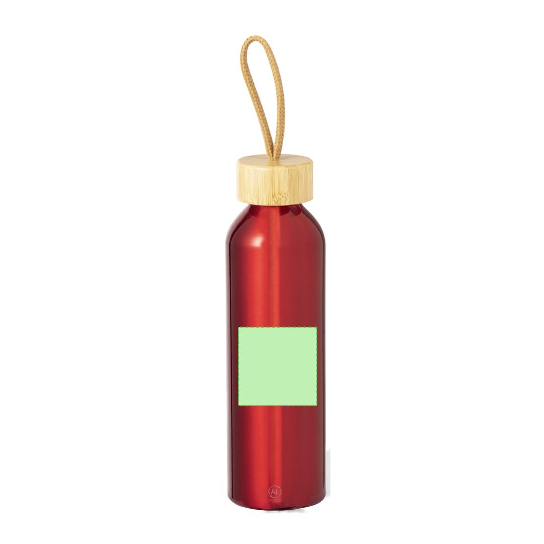 Bidón deportivo eco de aluminio reciclado y bambú 600 ml