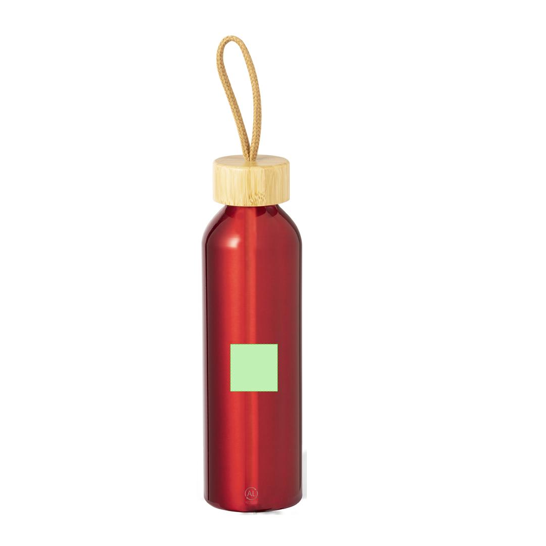 Bidón deportivo eco de aluminio reciclado y bambú 600 ml