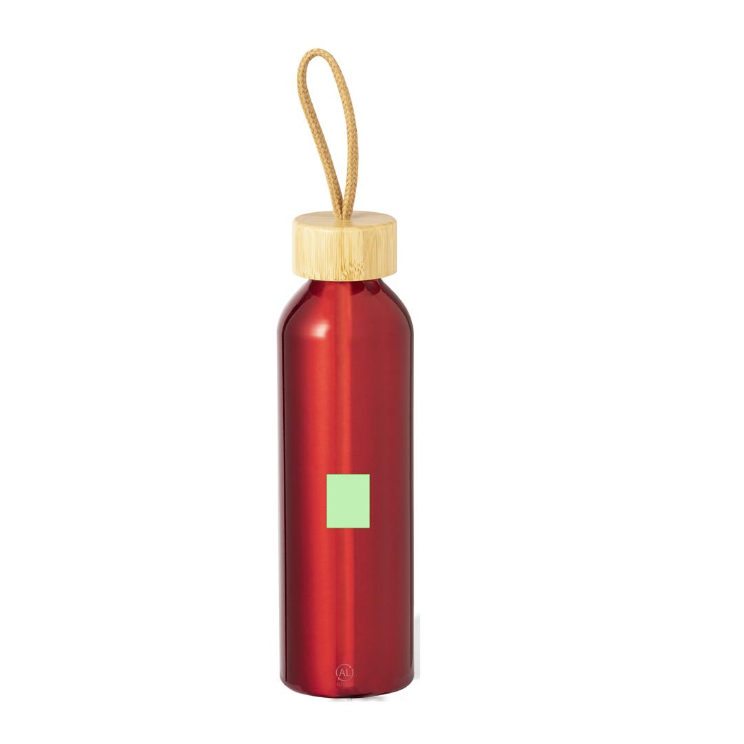 Bidón deportivo eco de aluminio reciclado y bambú 600 ml