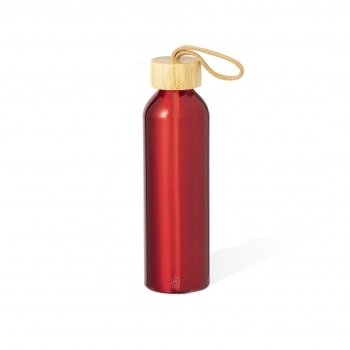Bidón deportivo eco de aluminio reciclado y bambú 600 ml