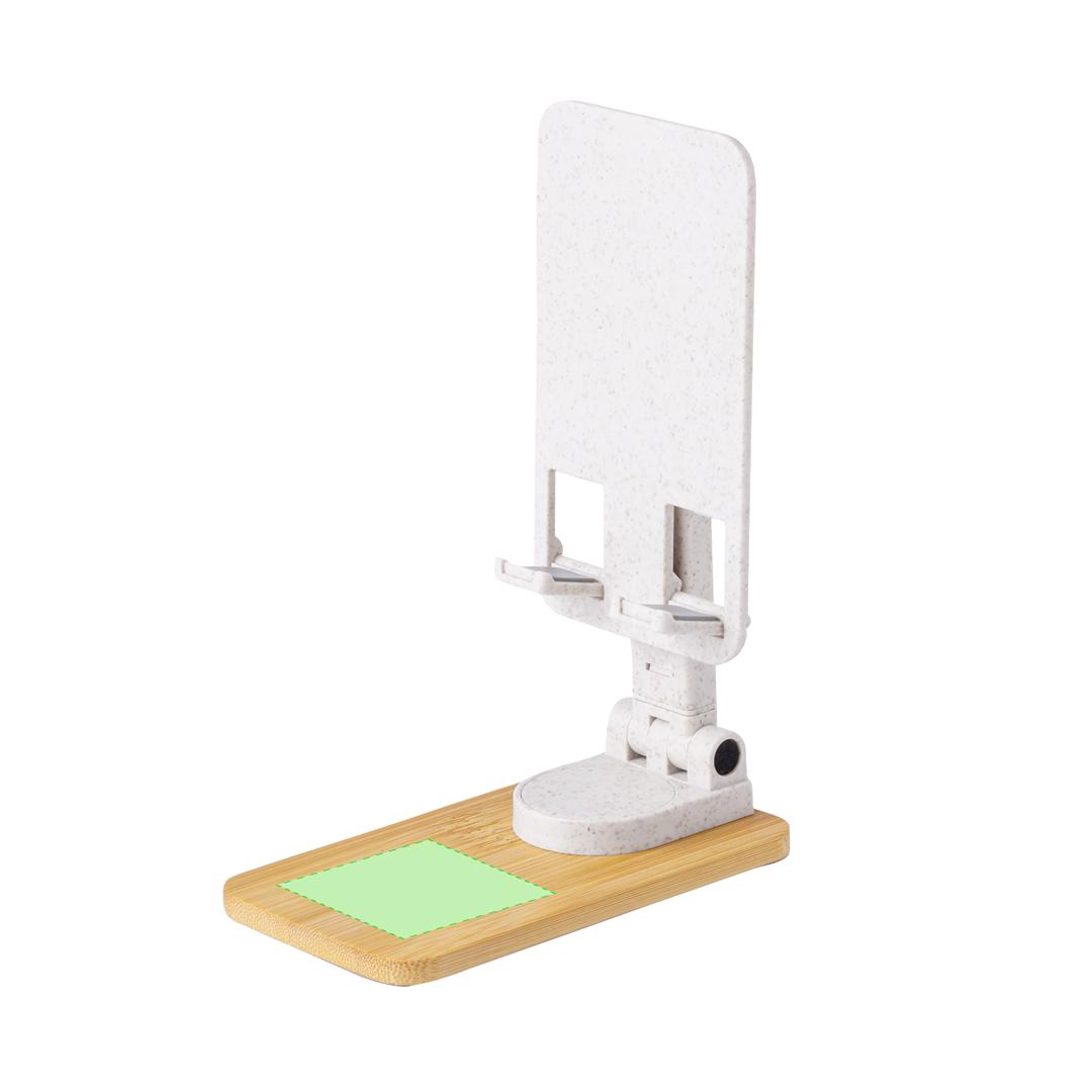 Soporte ajustable eco de caña de trigo, bambú y ABS