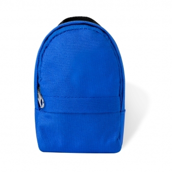 Monedero de poliéster 600D diseño mochila en miniatura con mosquetón