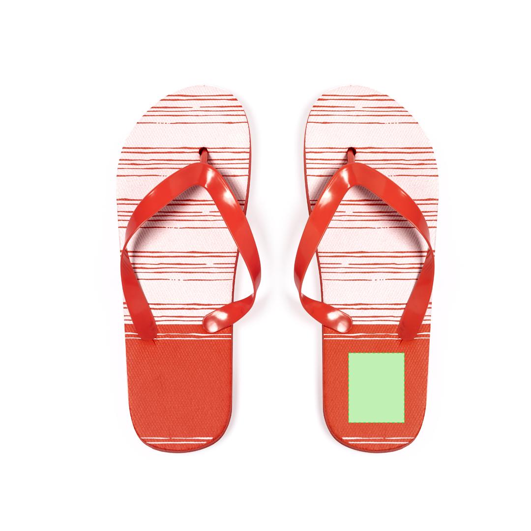 Par de chanclas EVA y PVC bicolor con diseño de suela atractivo en variados colores — tallas 36-38 y 42-44